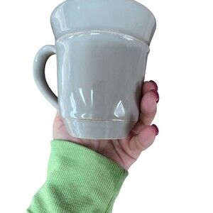 Pottery Barn Coffee Tea Cup Mug 4.3” Cambria Gray Stoneware 12 oz